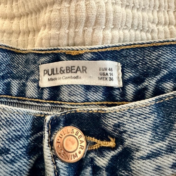 Pull&Bear Distressed Jean Shorts - Picture 2 of 5